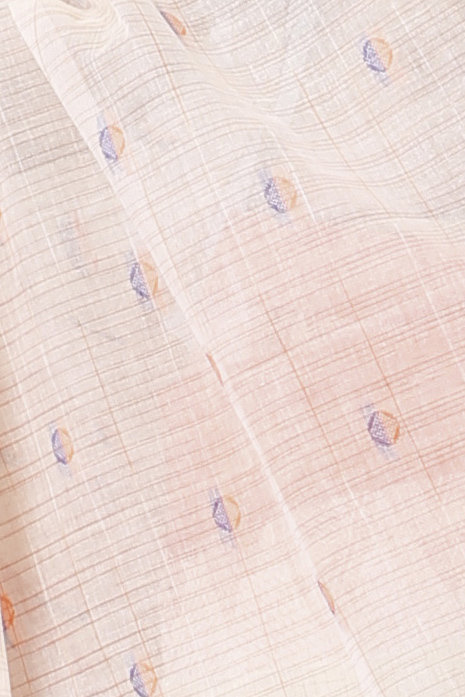 Orange Pure Cotton Ishvari Tant Saree (1080)